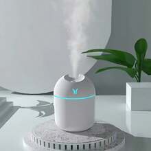 Customize The Humidifier To Add Aromatherapy Fragrance,Large Fog Volume USB Nano Water Replenishment Colorful Lights - White - View 4