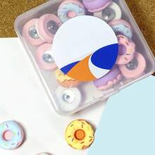 15 piuneze decorative, în formă de gogoașă, pentru perete foto, perete decorativ, tablă albă, tablă de plută, hartă, avizier, birou sau casă