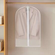 10 Pcs Dust-Proof Clothes Cover Bag Clear Garment Bag Garment Bags For Hanging Clothes,24 * 40 Inch Breathable Coat Protector Garment Covers Bags With Zipper Waterproof Suit Breathable Dress Bag For Closet Storage And Travel (60 * 100 Cm) - 60*100cm 10 pcs - 查看 3