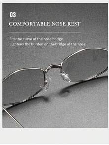 New Ins Glitter Elegant High-End Rhinestone Metal Frame Fashion Personalized Small Frame Flattering Face Shape Glasses - Multicolor - View 8