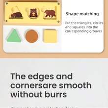 Tablero de actividades de madera multifuncional con circuitos, juguete educativo temprano de aprendizaje manual para niños - Multicolor - Ver 11
