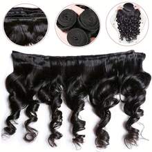 Belle Show Bundles Hair Loose Bundles Hair 18 Inch Loose Wave Hair 6 Bundles Loose Wave Bundles Hair For Women Loose Wave Bundles Hair Extensions Loose Wave Hair Bundles