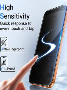 4-In-1 Tempered Glass Privacy Screen Protector (2 Pcs) + Lens Protector (2 Pcs), Anti-Spy, Compatible With IPhone 13/14/15/16/17 Plus Pro Max & 17 Air 16e Series – A Fashionable Phone Accessory With Upgraded Protection. The Perfect Holiday Gift, Screen Privacy, Modern Accessory, Stylish Protector, High-Quality Film, Smooth Surface, Privacy Filter, Gift Buyer, And Tech Enthusiast. - Black - View 7