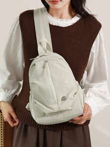 Lightweight Waterproof Nylon Backpack, Unisex Outdoor Travel Hiking Large Capacity Backpack, Multi-Function Shoulder Crossbody Bag - Multicolor - View 6