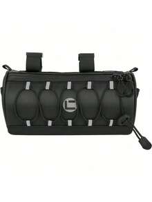 AUTOWT Bolsa para Manillar, 2.2 L Accesorios para Bicicletas Bolsas para Bicicletas Reflectante Cuadro de Bicicleta con Correa para el Hombro Correasíbles Cremallera Impermeable para Ciclismo - Negro-2L - Ver 6