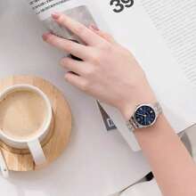 Tissot ساعة ميكانيكية للسيدات، قرص أزرق داكن، مصنوعة من الفولاذ المقاوم للصدأ، مناسبة للاستخدام في الأعمال والارتداء اليومي، هدية مناسبة للصديقات والمناسبات الاحتفالية، T099.207.11.048.00