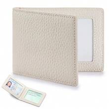 Cartera de Cuero Genuino para Documentos de Conducción de Automóviles, Licencia de Conducir, Tarjeta de Crédito, Funda, Porta Monedas, Cartera para Certificado de Vehículo - Negro - Ver 7