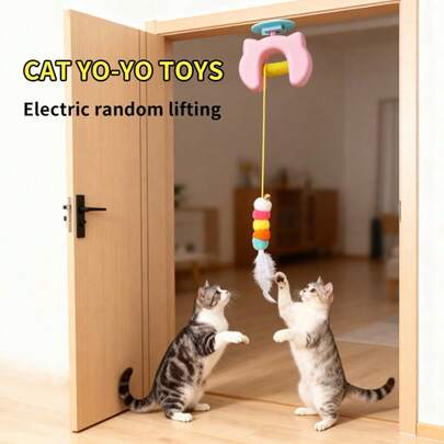 New Cat Teasing Electric Lifting Yoyo Ball Cat Toy, Self Relaxing And Bite Resistant Pet Toy, Pet Cat Relaxing Toy