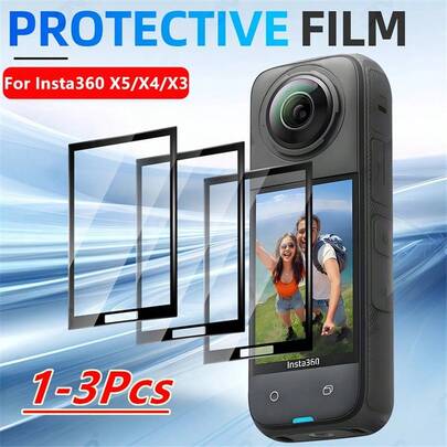 1-3Pcs For Insta360 X5 X4 X3 X4 Air Screen Protector Film For Insta 360X5 Insta360X4 Air X4Air Insta360X4 Accessories Anti-Scratch Film Full Coverage Protective Film (Not Glass)