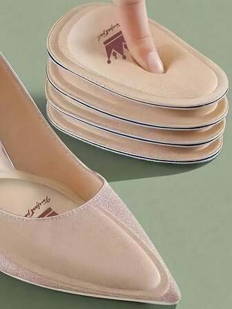 1 par kronformade mjuka framfotsskydd, smärtstillande och halkfria inlägg för höga klackar och vardagsskor