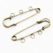 5pcs Craft Safety Pins Brooch Metal Sewing Pins With Loops Sewing Clothes Pins For Tags DIY Handmade Jewelry Making Accessories Findings - Brooch Pins - View 31