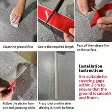 1pc 3meters /118.11inself-Adhesive PVC Floor Transition Strip - Floor Transition Strip, Floor Covering Strip, Used To Connect The Vinyl Base Board Evenly Dividing The Gap Between Floors, Easy To Install, Suitable For Home Decoration - Multicolor - View 7