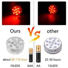 8Led Swimming Pool Light Remote Control RGB Dive Fish Light LED Underwater Lamp Portable Battery Operated For Vase Aquarium - Lamp 4 Controller 2 - View 4