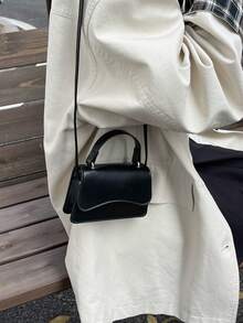 迷你前卫女士手提包，适合口红、香水、儿童 - 黑色 - 查看 4