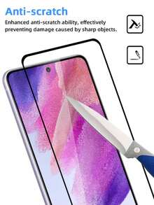 4 pezzi Pellicola protettiva in vetro temperato ultra-trasparente, durezza 9H, alta sensibilità, anti-graffio, impermeabile, compatibile con Samsung Galaxy S20 FE/S21 FE/S23 FE/S24 FE/A02/A02S e la maggior parte dei modelli di telefono