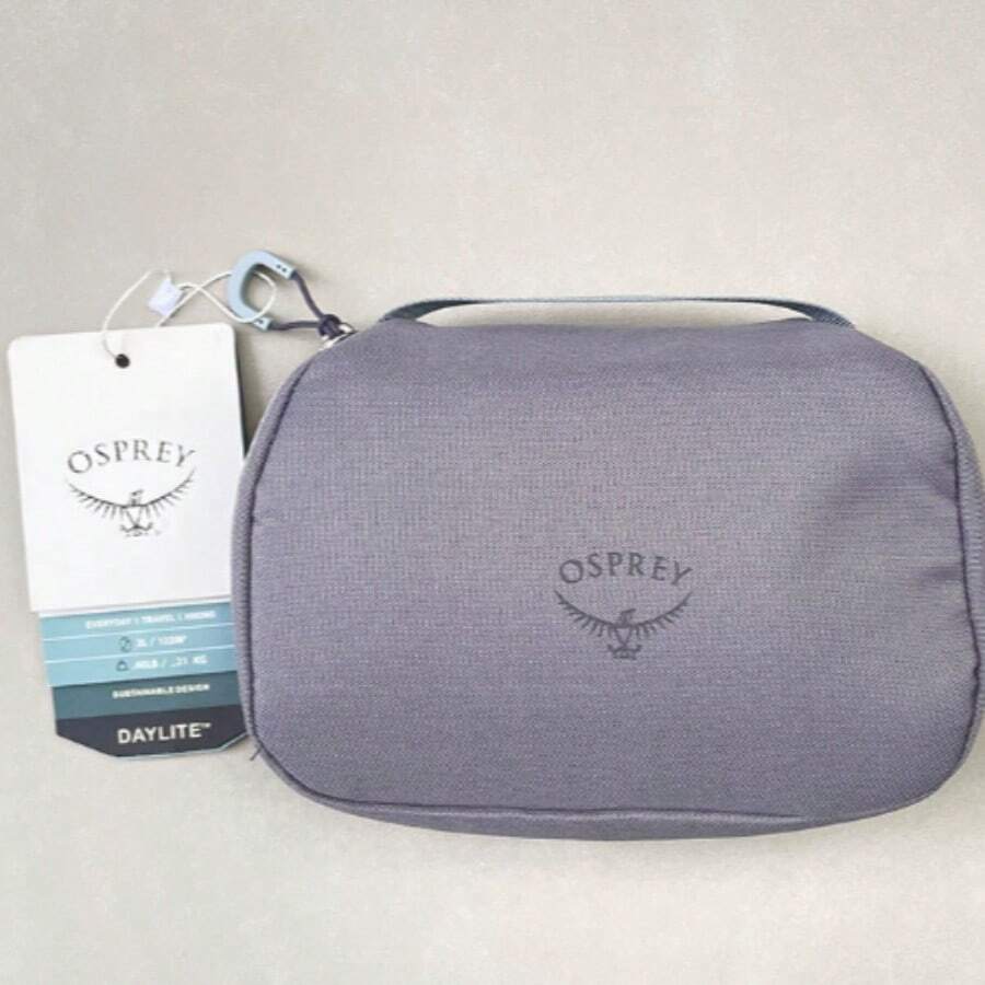 Osprey 2L Daylite Toiletry Bag, High-Quality Waterproof Cosmetic Bag, Simple Data Cable Storage Pocket - Grey - View 1