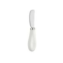 1pc Stainless Steel Ceramic Handle Butter Knife, Butter, Jam, Cream, Cheese Spreader