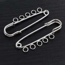 5pcs Craft Safety Pins Brooch Metal Sewing Pins With Loops Sewing Clothes Pins For Tags DIY Handmade Jewelry Making Accessories Findings - Brooch Pins - View 20