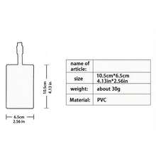 Nueva etiqueta de equipaje de PVC suave y de goma para escribir el nombre, identificación logística y tarjeta de embarque, soporte para tarjetas de identificación, colgante de regalo de Navidad para viajes, vacaciones con tarjetas de identificación portátiles