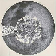 1000pcs Round Moon Phase Jigsaw Puzzle, Adult Size - Large Scale, Challenging Brain Teaser, Home Decor, Durable Paper Material - Multicolor - View 4