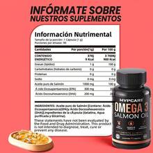 Omega 3 1280mg por cápsula aceite de salmón EPA DHA 90 cápsulas 3 meses fish oil pureza premium cardiovascular metabolismo salud antioxidante vitalidad - Otros - Ver 8