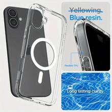 Magnetic Wireless Charging Case, Equipped With A Hybrid TPU Hard Case. For IP17 17AIR 17pro 17promax 16 15 14 13 12 11 Pro Max Electroplated Anti Drop Transparent Soft Back Case XSMAX XS/X,S22,S23,S24,S25 PLUS ULTRA S23,S24 FE S25 EDGE  A14 A15 A16 A35 A36 A54 A56 Black Anti Drop Transparent Back Cover, Creative Luxury Business Style  For IP17 17AIR 17pro 17promax 16 15 14 13 12 11 Pro Max Electroplated Anti Drop Transparent Soft Back Case XSMAX XS/X,S22,S23,S24,S25 PLUS ULTRA S23,S24 FE S25 EDGE Black Anti Drop Transparent Back Cover, Creative Luxury Business Style - 無色 - 查看 3