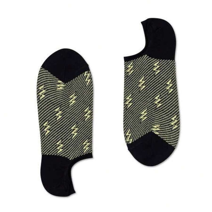 Happy Socks Meias masculinas até o tornozelo - Multicolorido - Ver 1