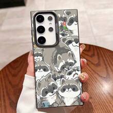 Cartoon Raccoon Set Suitable For 25ULTRA, S24PLUS, S23FE, S21PRO, S22, S20+, A03S, A05S, A14, A31, A53, A34, A10, A04E, M04, A33, A35, A55, A72, A71, A70, A22, A16, A06, A20S, A54 Special Phone Case, Anti-Stain, Fashion , Colorful Silver IMD - Trộn màu - Xem 8