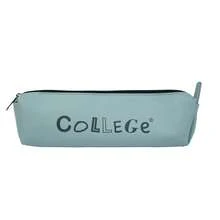 COLLEGE Small Pencil Case | Ideal For School, High School, And University | Pastel Blue | Dimensions 6.5 X 20 X 3.5 Cm - Mint Blue - View 2