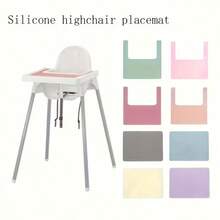 1Pc Silicone Placemat For High Chairs - Easy-Clean, Minimalist Design, Perfect Gift For New Moms