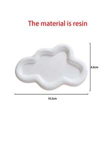 1pc Cloud Shaped Tray, Nordic Style Jewelry Storage Tray, Jewelry Collection Decorative Tray, Jewelry Display Tray, Women's Gift, Home Decor Bedroom Decor, Elegant Cloud-Shaped Ceramic Tray - Single Layer Luxury Jewelry And Perfume Display Stand, Jewelry Tray, Home Living Room Office Key Storage - Perfect Gift For,Cute Cartoon Shooting Props Jewelry Storage Plate Display Plate Gifts For Women, Back To School.