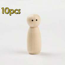 5/10/15/20 件 35 毫米未完成木制娃娃身体 - 成人 DIY 绘画工艺套装 - 35MM - 查看 27