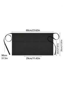 1 chiếc tạp dề polyester unisex tùy chỉnh với 3 túi, tạp dề ngắn ngang eo dành cho người phục vụ, đồng phục nhà bếp, tạp dề phục vụ nhà hàng khách sạn, tạp dề nấu nướng, tạp dề đầu bếp, nhà bếp, phòng tắm, nhà cửa, đồ dùng gia đình, dụng cụ nhà bếp. - Nhiều màu - Xem 3