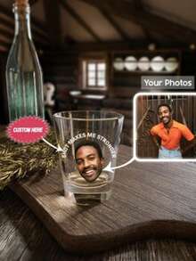 CUSTOM Photo Shot Glass, Custom Shot Glass With Picture On, Personalized Favors For Birthday Party, Wedding Face Shot Glasses, Funny Tequila Shot Groomsman Gift, Multi-Functional, Durable, Ornamental, Reusable, Exquisite, Stylish, High-Quality, Colorful, Modern, Custom, Personalized, Unique, Ideal Gifts For Him, Tea Room, Home, Garden, Office,