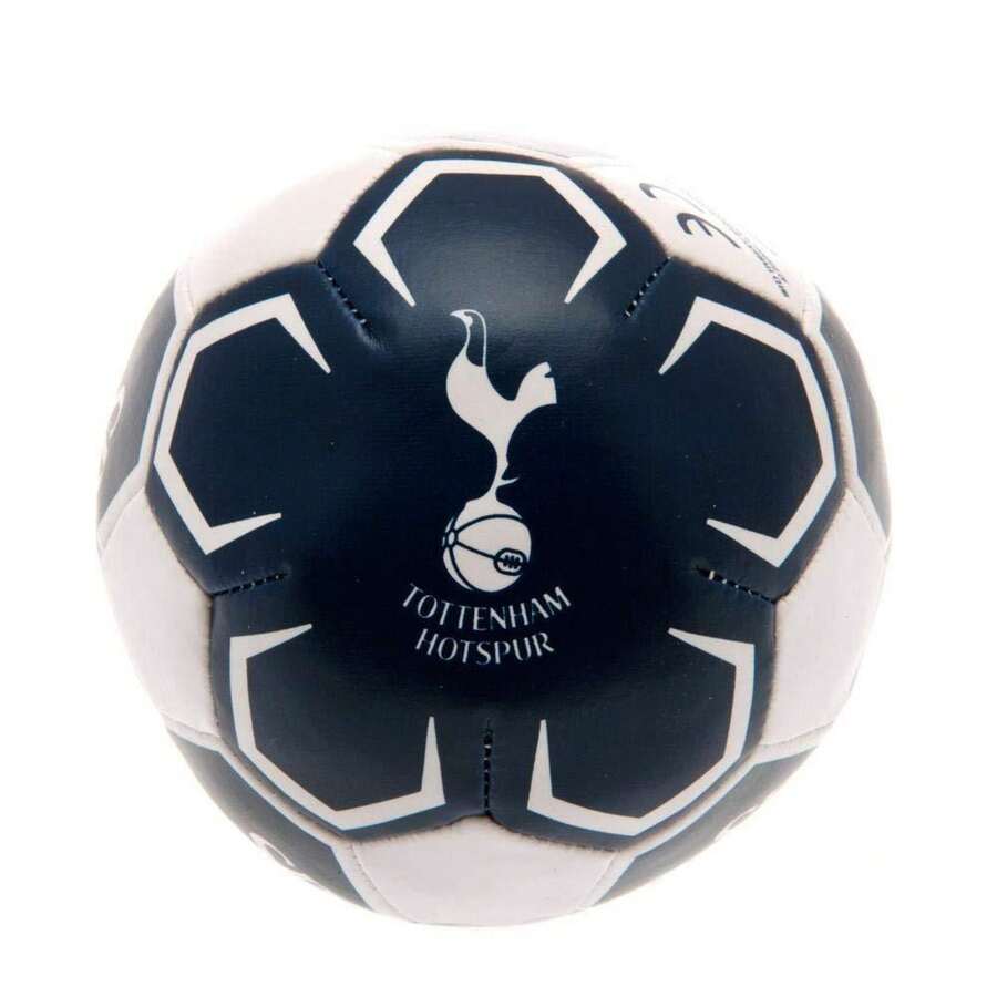 Tottenham Hotspur FC Mini Soft Mini Football (Navy Blue/White) - 100% Mixed - (BS4134) - Navy Blue - View 1