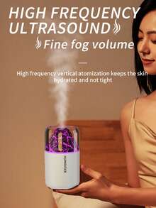 火山造型超声波香薰机，7色氛围灯，USB桌面冷雾加湿器，双模式喷雾，便携式空气清新剂，适用于卧室、汽车、办公室、家居装饰，香氛机（含两套精油），香薰机，火山造型加湿器，USB香薰机，氛围灯，空气清新剂，桌面香薰机，车载香薰机，卧室香薰机，家居装饰，香氛机/节日礼物 - 雙色 - 查看 5