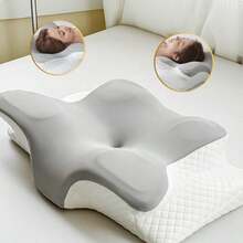 Orthopedic Pillow With Cervical Wings Anti-Snoring Apnea Ergonomic Premium Foam Comfortable - 彩色 - 查看 8