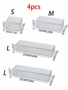 1pc/6/10pcs Elegant Acrylic Makeup Storage Box For Vanity - Versatile Drawer Organizer For Eyeshadow, Skincare, And Cosmetics - Perfect For Autumn And Holiday Decor, Ideal For Bedroom And Home Organization, Enhance Your Space With Stylish Fall And Festival Touches, Great For Christmas, Thanksgiving, New Year, And Valentine's Day Celebrations - Clear - View 18