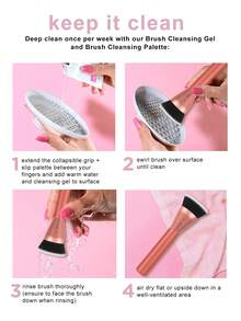 Real Techniques Snatch Sculpt Contour Brush Dense,Oval Shape To Define + Lift Facial Contours,Foundation Brush,Concealer Brush,Blush Brush,Contour Brush,Blush Brush,Bronzer Brush,Powder Brush,Foundation Brush,Blush Brush - Hot Pink - View 6