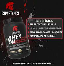 Whey Protein 3W 900G - Espartanos - Strawberry - View 4