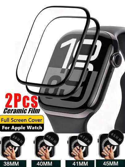 2 pezzi di pellicola protettiva per schermo morbida per Apple Watch 49mm Ultra 2/1, anti-graffio, in TPU morbido, HD trasparente, senza bolle, pellicola protettiva sensibile al tocco per copertura completa per accessori , ultra sottile, alta trasparenza HD, sensibile al tocco, compatibile con Watch 45mm/49mm/46mm/42mm/41mm/44mm/40mm/38mm/S10/S9/S8/S7/S6/S5/S4/S3/S2/S1/SE/Ultra 1/2 Series