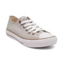 Women's Retro Sneakers – Comfort, Style And Grip With Rubber Sole - 淺灰色 - 查看 5