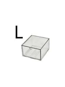 1pc Mini Multi-Size Transparent Acrylic Desktop Drawer Dustproof Stationery Organizer Box, Suitable For Bedroom, Office, Cosmetics Storage