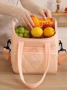 1 szt. Duża pojemność, miękka, izolowana torba na lunch, przenośna, izolowana torba o dużej pojemności, przenośna, izolowana torba na lunch z folii aluminiowej, izolowana torba na lunch z powrotem do szkoły, podróż, piknik, szkoła, praca, kemping, biuro, dziewczęta, chłopcy, studenci, niezbędne w podróży, artykuły szkolne, niezbędne na studia, świąteczna torba na lunch, odpowiednia na każdą porę roku: wiosnę, lato, jesień i zimę