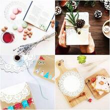 Lace Paper Doilies, Pieces, White Round Lace Paper Placemats Cake, Baking, Wedding, Tableware Decoration 5inchesu2026 - 7.5英寸 - 查看 4
