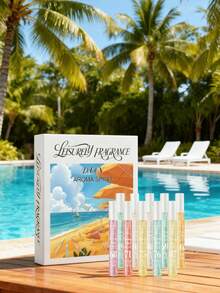 1 Frasco/10 Frascos Edição Limitada Spray de Fragrância Portátil Multicamadas Happiness, Infundido com Essência de Fragrância Natural, Fresca e Sedutora de Longa Duração, Emanando Aromas Elegantes de Baunilha do Rio de Janeiro, Coco, Frutas, Madeira Cítrica e Harmonia Oceânica, Aromatizador de Ambiente para Aromaterapia - Multicolorido - Ver 3