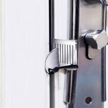5PCS Portable Door Lock Hardware Security Tool For Home Privacy Travel Hotel - Silver - View 8