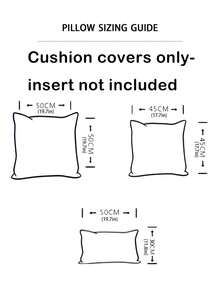 1pc Snowflake Pattern Cushion Cover Without Filler - White - View 2