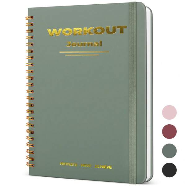 Undatiertes Fitness-Trainingsjournal für Männer & Frauen, A5 (21,6 cm x 17 cm) Fitness-Journal Trainingsplaner, Trainingstagebuch-Planer zum Verfolgen, Motivieren und Erreichen Ihrer Fitnessziele