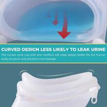 Reusable Urine Pot For The Elderly And Adults - Portable And Comfortable To Wear Leak-Proof Panties With Silicone Belt And Urine Collection Bag, Breathable Soft Care - Màu xanh nhạt - Xem 4